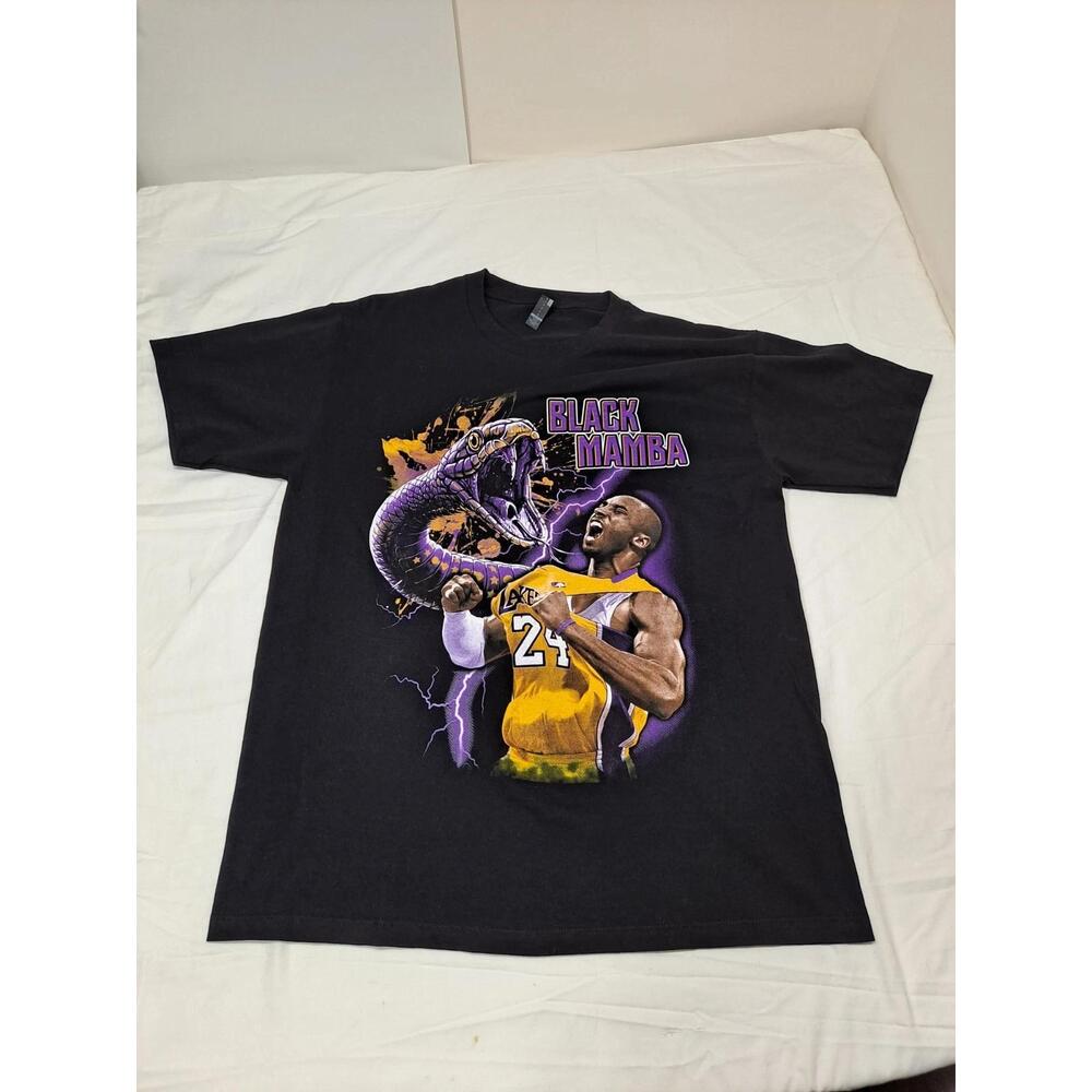 Kobe Bryant Mens Large Black Mamba Shirt Basketball New No Tags